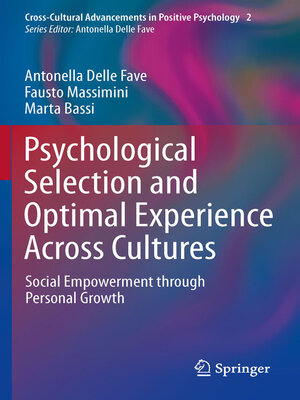 cover image of Psychological Selection and Optimal Experience Across Cultures